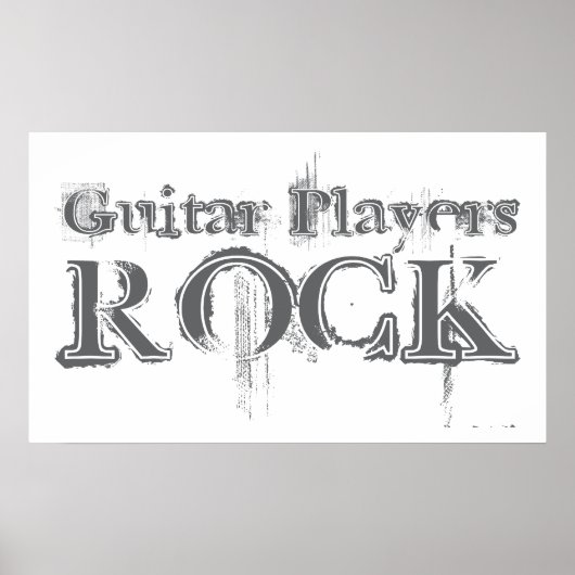Gitarrenspieler Rock Poster (Vorne)