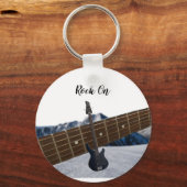 Gitarrenspieler Schlüsselanhänger (Vorderseite)