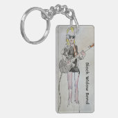 Gitarrenspieler-Schlüsselanhänger Schlüsselanhänger (Vorderseite links)