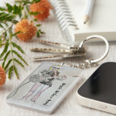 Gitarrenspieler-Schlüsselanhänger Schlüsselanhänger (Vorderseite rechts)