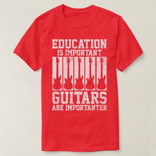 Gitarrenspieler T-Shirt (Design vorne)