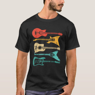 Gitarrenspieler Vintage Gitarrist Musician Band T-Shirt