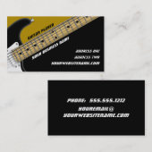 Gitarrenspieler Visitenkarte (Vorne/Hinten)