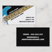 Gitarrenspieler Visitenkarte (Vorne/Hinten)
