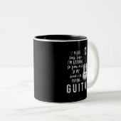 Gitarrenspieler Zweifarbige Tasse (VorderseiteRechts)