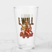 Gitarrenspielerin Musiker Ich rock you Beer Glas (Vorderseite)