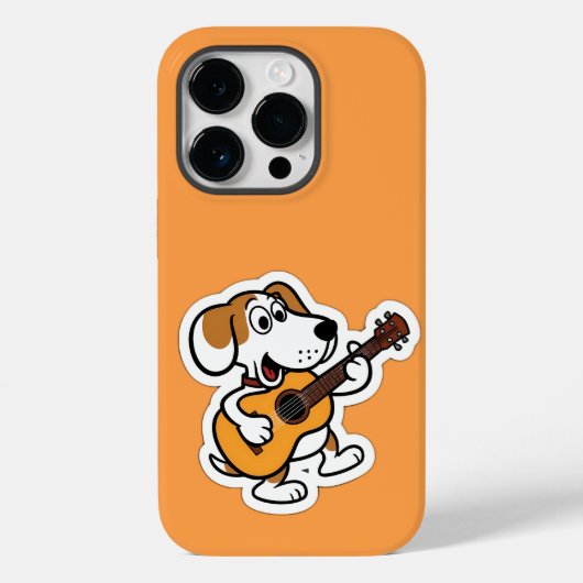 Gitarrenspielhund Case-Mate iPhone Hülle (Rückseite)