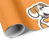 Gitarrenspielhund Geschenkpapier (Rolleneckpunkt)
