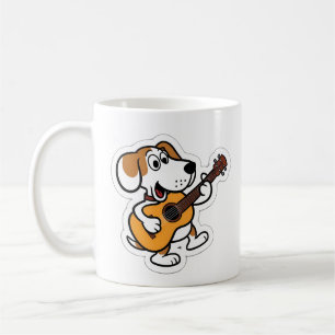Gitarrenspielhund Kaffeetasse