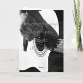 Gitarrenstränge Abstrakt Karte (Rückseite)