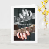 Gitarrenstränge Abstrakt Karte (Gelbe Blume)