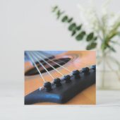 Gitarrenstränge Postkarte (Stehend Vorderseite)