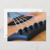 Gitarrenstränge Postkarte (Vorne/Hinten)