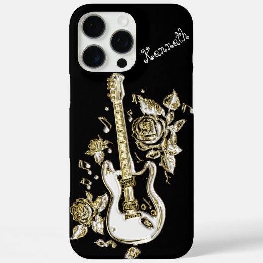 Gitarrenstränge Shine mit Gold Case-Mate iPhone Hülle (Rückseite)