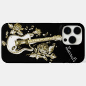 Gitarrenstränge Shine mit Gold Case-Mate iPhone Hülle (Rückseite (Horizontal))