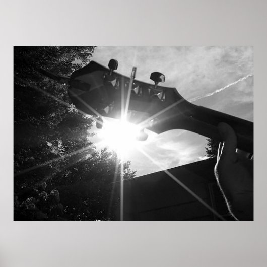 Gitarrenstränge und Sonnenschein Poster (Vorne)