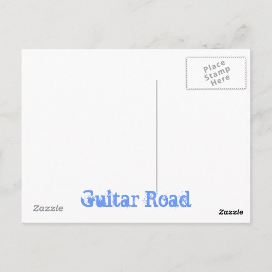 Gitarrenstraße Postkarte (Rückseite)