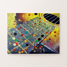 Gitarrenstrings Musik Senf farbenfroh vintage