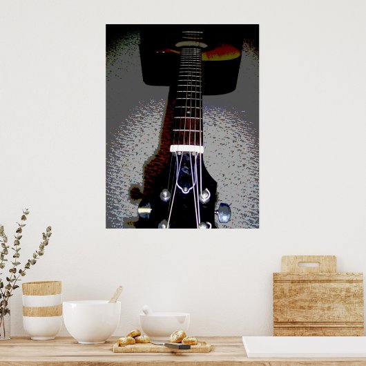 Gitarrenstrings Poster (Küche)