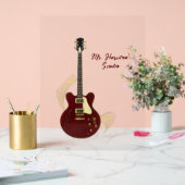 Gitarrenstudio Benutzerdefiniertes transparentes A Acrylschild (Hochzeit)