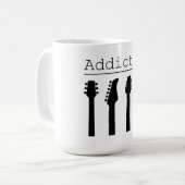 Gitarrensüchtig Kaffeetasse (Vorderseite Links)