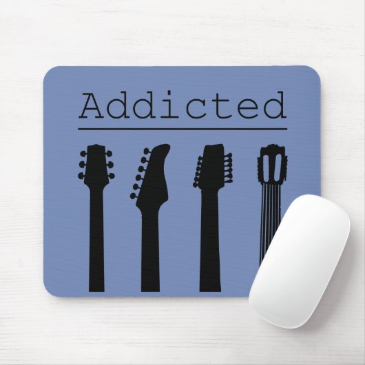 Gitarrensüchtig Mousepad (Mit Mouse)