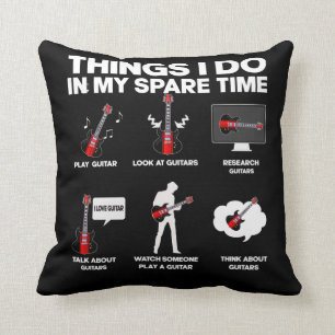 Gitarrensüchtige Gitarrist Music Lover Musiker Kissen