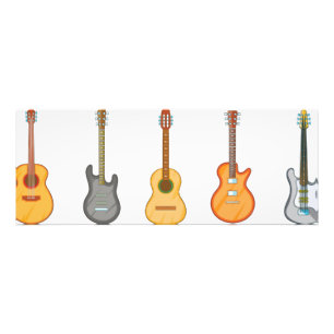 Gitarrensymbol-Set Fotodruck