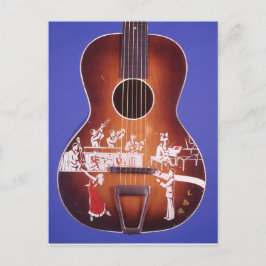 Gitarrentanzen mit Atemberaubender Gitarre Art Postkarte