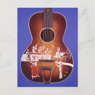 Gitarrentanzen mit Atemberaubender Gitarre Art Postkarte
