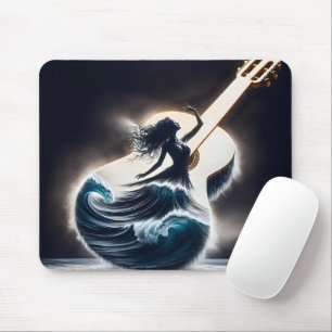 Gitarrentänzer mit doppelter Exposition Mousepad