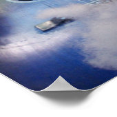 Gitarrentraum blau POSTER (Ecke)