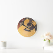 Gitarrenuhr Runde Wanduhr (Zuhause)