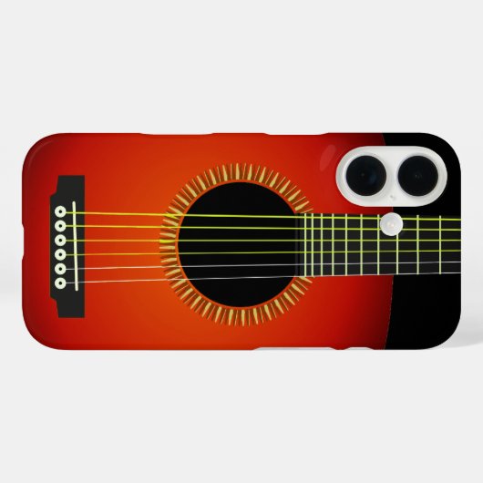 Gitarrenuntergrund Case-Mate iPhone Hülle (Rückseite (Horizontal))