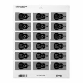 Gitarrenunterricht Adressaufkleber (Vorne)