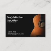 Gitarrenunterricht / Instruktor Visitenkarte (Vorderseite)