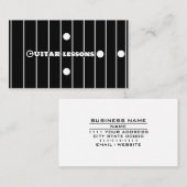 Gitarrenunterricht Lehrerin für Gitarre Visitenkarte (Vorne/Hinten)
