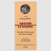 Gitarrenunterricht Magent Poster Magnetkarte (Vorderseite)