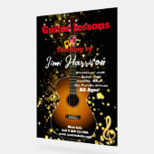 Gitarrenunterricht Maßgeschneidert Akryllische Sig Acrylschild (Winkel)