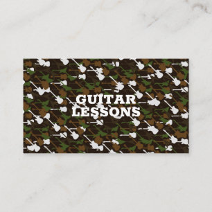 Gitarrenunterricht Musiklehrer Instruktor Gitarris Visitenkarte