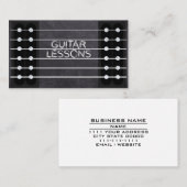 Gitarrenunterricht Musiklehrer Klasse Pro Visitenkarte (Vorne/Hinten)