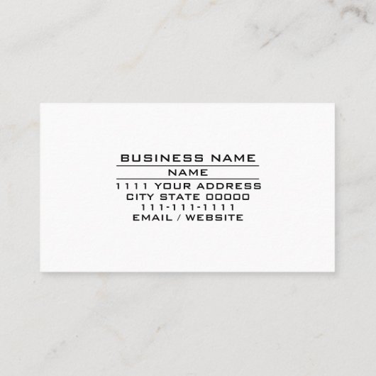 Gitarrenunterricht Musiklehrer Lehrer Gitarrist Visitenkarte (Rückseite)