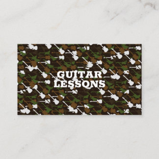 Gitarrenunterricht Musiklehrer Lehrer Gitarrist Visitenkarte