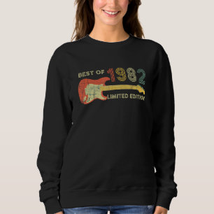 Gitarrenvatertag Vater Bester von 1982 40. Geburts Sweatshirt