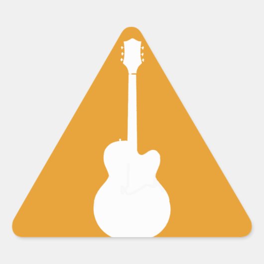 Gitarrenvektor Dreieckiger Aufkleber (Vorderseite)