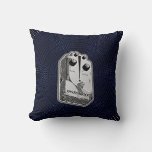 Gitarrenverzerren-Pedal, grau/weiß, Multiprint Kissen