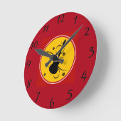 Gitarrenwall-Uhr Runde Wanduhr (Winkel)