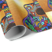 Gitarrenwapper Geschenkpapier (Rolleneckpunkt)