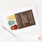 Gitarrenweinetikett - Braun (750 ml) Rechteckiger Aufkleber (Umschlag)