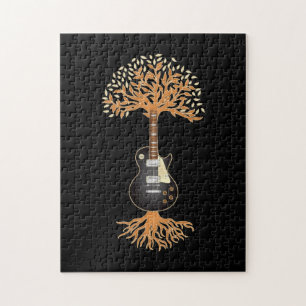 Gitarrespieler-Geschenkbaum Gitarre Puzzle